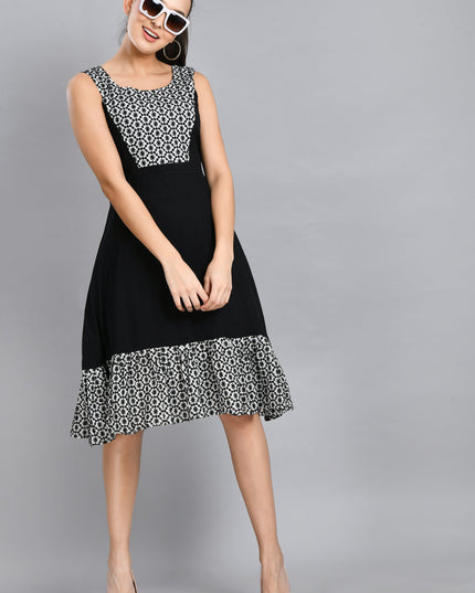 EMBROIDERED BLACK DRESS