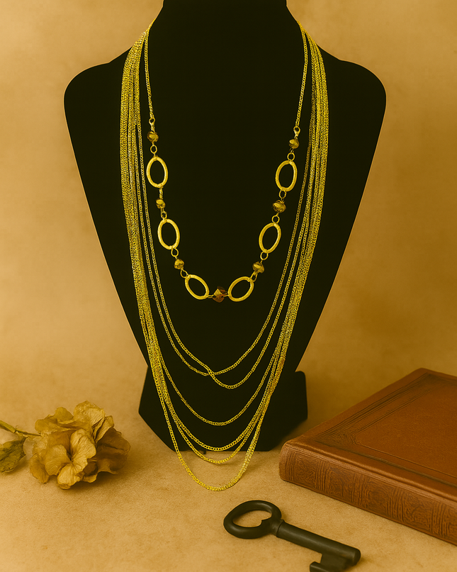 Layered Gold Chain Necklace