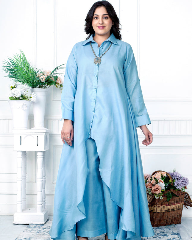 Sky Blue Zig Zag Coord Set Canada