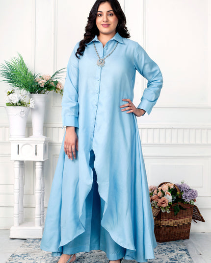 Sky Blue Zig Zag Coord Set Canada