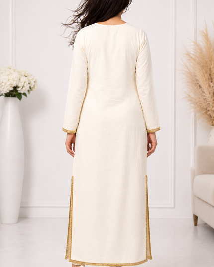VEDA HANDWORK YOKE KAFTAN