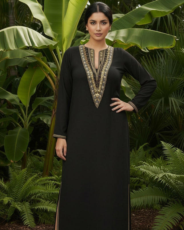 ISHANI HANDWORK YOKE KAFTAN