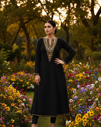 KAVYA HANDWORK YOKE KURTA SET