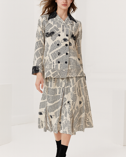 NEWSPAPER PRINT COORD SET