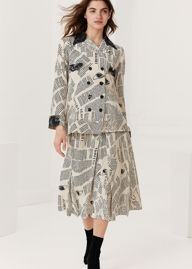 NEWSPAPER PRINT COORD SET