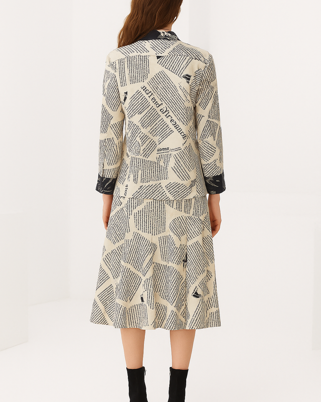 Stylish Newspaper Print Co Ord Set Online