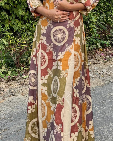 GOTTA PATTI TOKE WITH AMARA PATCHWORK PRINT KURTA SET