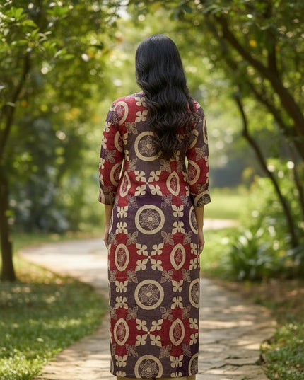 PINK GOTTA PATTI TOKE WITH AMARA PATCHWORK PRINT KURTA SET