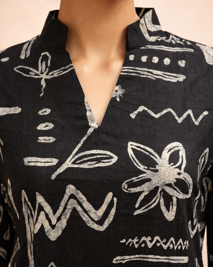 MIDNIGHT MUSE PURE COTTON KURTA SET
