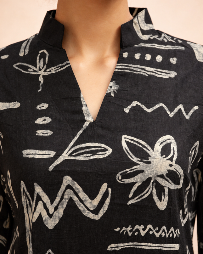 MIDNIGHT MUSE PURE COTTON KURTA SET
