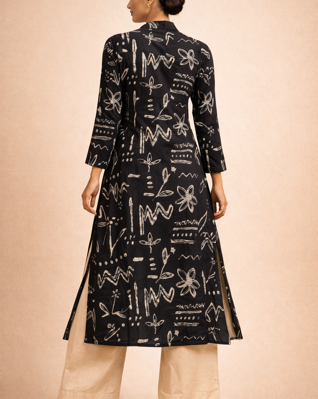 MIDNIGHT MUSE PURE COTTON KURTA SET