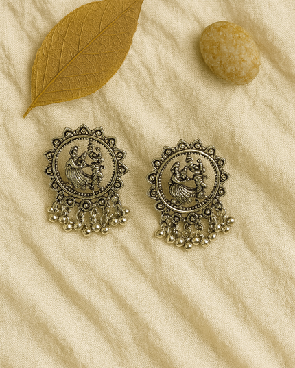 Oxidised Statement Earrings for Women