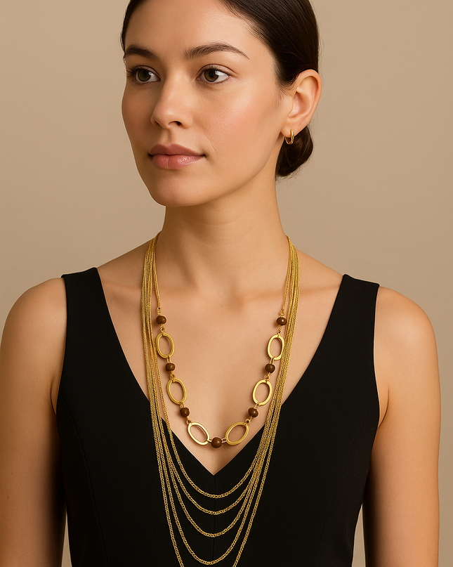 Layered Gold Chain Necklace
