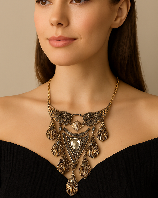 Antique Statement Choker Necklace